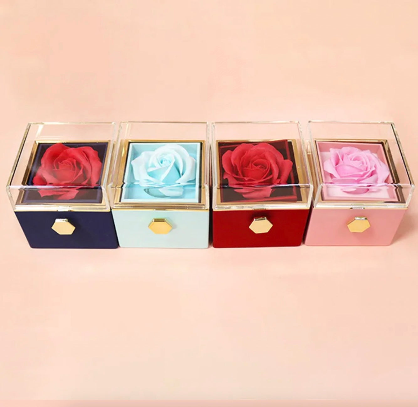 Rotating Rose Jewellery Gift Box