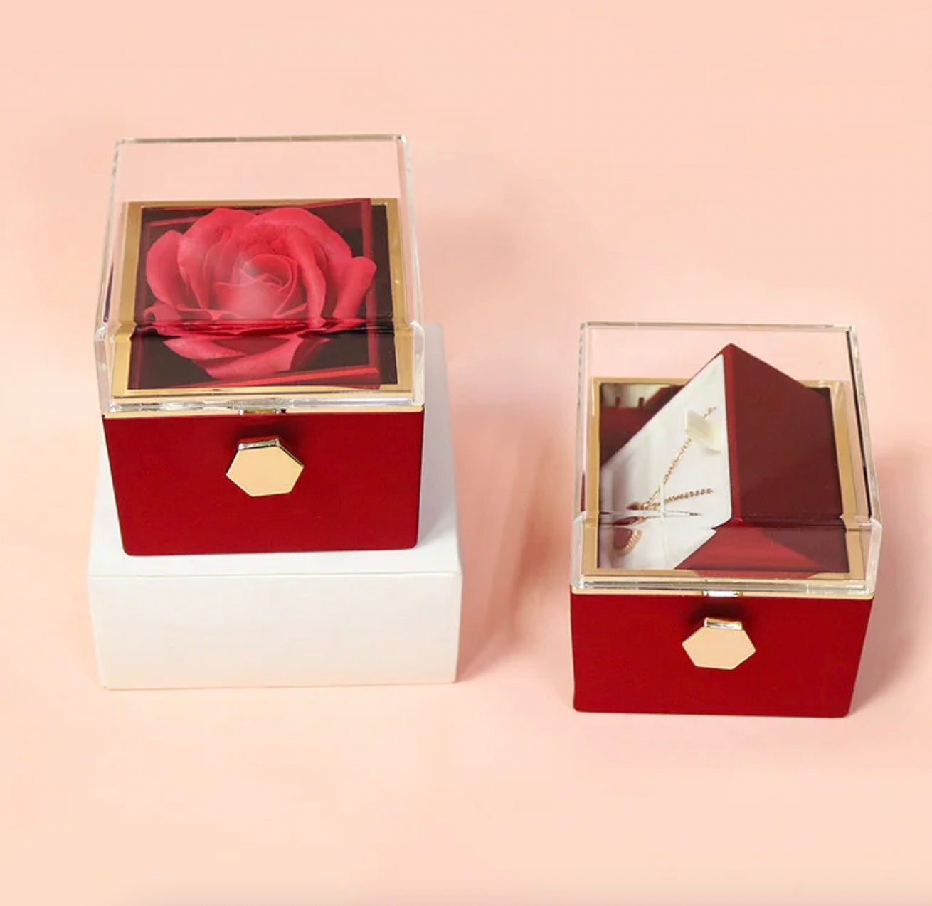 Rotating Rose Jewellery Gift Box