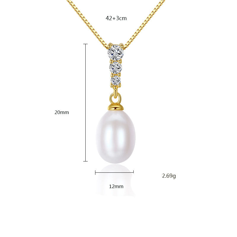 Waterdrop Natural Pearl Necklace