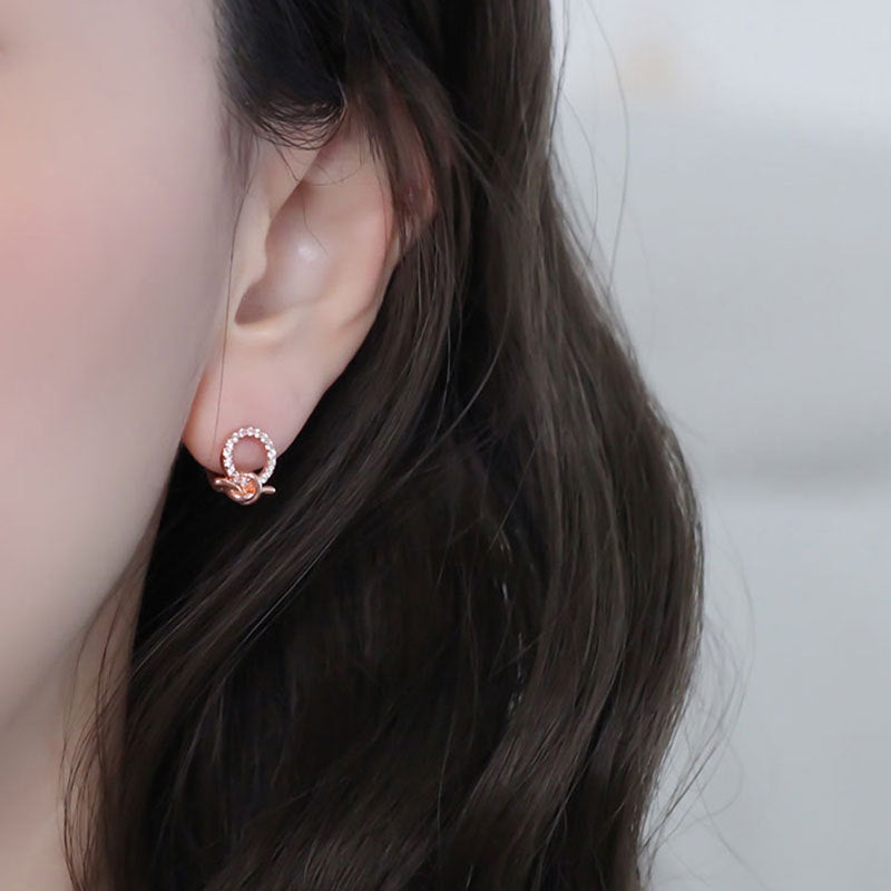 Circle Knot Hoop Earrings