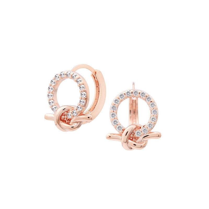 Circle Knot Hoop Earrings